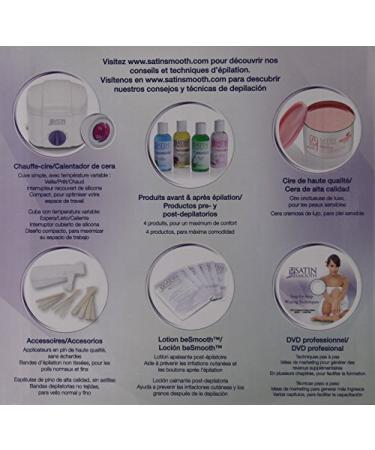 SATIN SMOOTH Professional Single Wax Warmer Kit - 48 Piece Set | Best Waxing Solution - Buy Online on SooperMarket.com