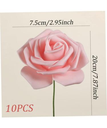 Womens Day Cake Topper Pink Rose Flower Cake Topper for 3.8 Goddess Festival Mother Day Party Cake Decorations 10pcs 7.5x20 Cm - Buy Online on SooperMarket.com