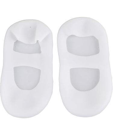 TYCIONG 1 Pair Silicone Socks Foot Protector Anti Tear Protection Foot Care Tool Prevention Socks (M) White M - Buy Online on SooperMarket.com