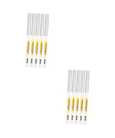 Baluue 10 Pcs White Lying Silkworm Pen White Eye Shadow Cream Eyeshadow Women Cosmetics White Eyeliner Abs