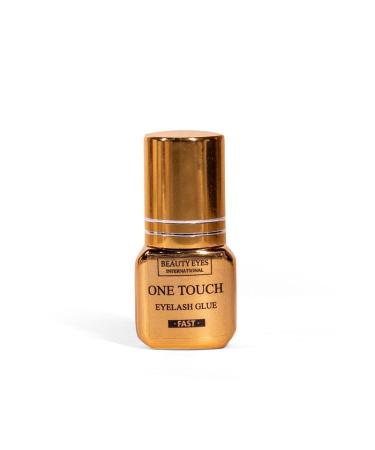 Beauty Eyes One Touch Eyelash Extension Glue | 1 sec Drying Time | Great Retention of up to 7-8 Weeks | Organic | Waterproof | Long Lasting Black Adhesive | Professional's Choice | 5ml/0.17fl.oz