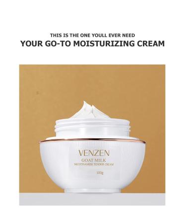 VENZEN Moisturizing Goat Milk Facial Cream | Toner Serum & Eye Cream | Refreshing Skin Care - 100g (3.5oz) | International Shipping Available - Buy Online on SooperMarket.com