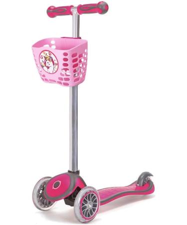 MINI-FACTORY Cute Cartoon Pink Unicorn Scooter Basket for Kids - Front Handler Bar Carrying Accessory for Girls - Buy Online on SooperMarket.com