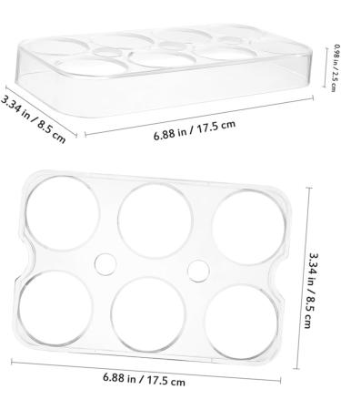 CORHAD 2pcs Egg Brackets Fridge Eggs Refrigerator Egg Holder Egg Stands Egg Racks Ceramics Container - Buy Online on SooperMarket.com