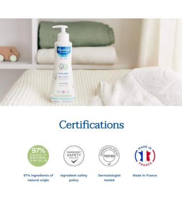 Mustela Hydra Bebe Body Lotion for Normal Skin 300ml - Nourishing & Hydrating Moisturizer for Babies - 1 Pack - Buy Online on SooperMarket.com