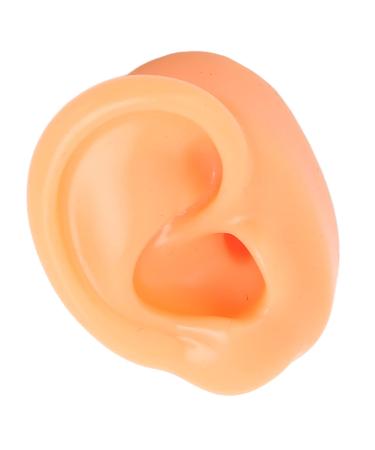 Fake Ear Model Acupuncture Ear Model Silicone Waterproof Flexible Multi Purposes Soft for Earrings Display(Right)