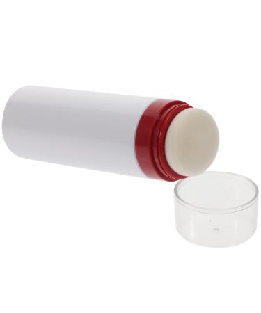 FRCOLOR Travel Body Powder Jars Baby Powder Puff Box Talcum Powder Puff Bottle Loose Powder Bottle Container for Home Outdoor Trip