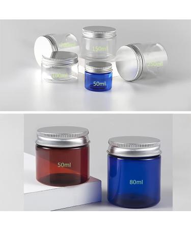 Buy Tianzd 12-Piece 20ml Transparent Plastic Cream Cans with Silver Lids & 6 Spatulas - Ideal Cosmetic Containers for International Shipping - Buy Online on SooperMarket.com
