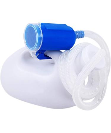 Male Urinal Bottle Camping Toilet Urine Bottle Men's Male Bed Urinal Potty Pee Bottle 2000ML Collector with 1.6M Tube