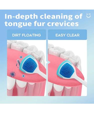 Probiotic Tongue Cleaning Gel Set with Tongue Scraper and Brush Kit - Mint Flavor | Oral Hygiene Brush and Tongue Cleaner Set - Buy Online on SooperMarket.com