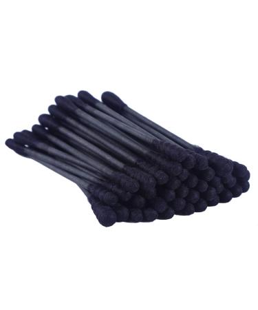 Organic Cotton Swabs 300 Count - Cruelty-Free, Biodegradable, Disinfection Pure Cotton Buds - Double Head Spiral + Round - Black Paper Stick - Buy Online on SooperMarket.com