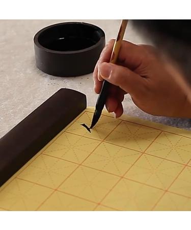 Buart Chinese Calligraphy 10 Pcs Gift Set - Yellow Sumi Water Writing Brushes for Beginners - Ideal for Chinese, Korean, Japanese Calligraphy - Buy Online on SooperMarket.com