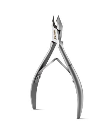 BEZOX Cuticle Clippers - Stainless Steel Professional Cuticle Cutter Hangnails Trimmers - Full Jaw Manicure Cuticle Nipper(6mm) Sand Silver