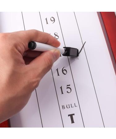 GSE Dry-Erase Dart Scoreboard for Dart Board Cricket & 01 Games | Out Chart & Marker Included - Buy Online on SooperMarket.com