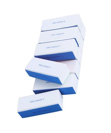 inksky 4-way Manicure Buffer Nail Shiner Sponge Nail File with Brushed Fabric Building Blocks - 10 pcs
