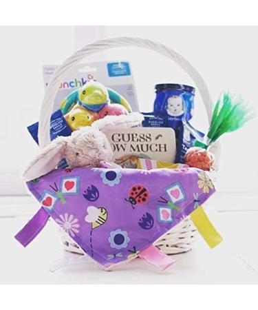 Baby Jack & Co 8x8 Garden Lovey Tag Toys for Babies | Crinkle Toys for Baby - Soft, Safe & BPA Free | Learn Shapes & Colors with Stroller Clip - Buy Online on SooperMarket.com