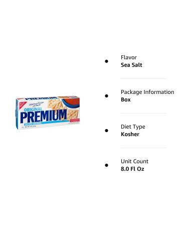 Premium Original Saltine Crackers 8 oz Sea Salt - 1 Pack - Buy Online on SooperMarket.com