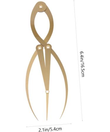 Hemoton 1pc Eyebrow Positioning Ruler Brow Mapping with Ruler Eyebrow Ruler Printable Appliance Gold Alloy 16.5x5.4cm Golden - Buy Online on SooperMarket.com