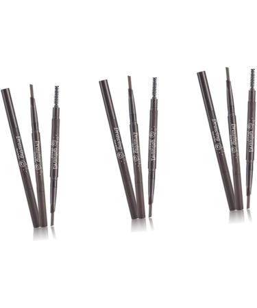 FOYTOKI 3pcs 2 1 Eyebrow Brush Eyebrow Makeup Waterproof Eyebrow Pen Brow Pencil Microblading Pen Stand - Buy Online on SooperMarket.com