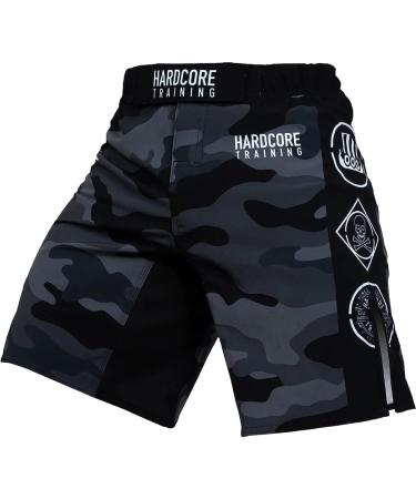 Hardcore Training Night Camo 2.0 Fight Shorts for Men - MMA, Boxing, BJJ, Muay Thai | No Gi Medium Size - Buy Online on SooperMarket.com