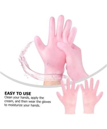 Healeved 2 Pairs Whitening Moisturizing Gloves Cotton Gloves White Gloves Men Moisturizing Gloves for Women Exfoliating Hand Gloves Cracked Hands Gloves Waterproof Gloves Soft Pink Sebs - Buy Online on SooperMarket.com