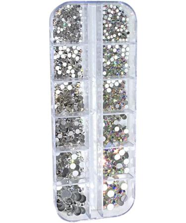 kesurpae Women Fingernail Flatback Rhinestones Assortment Set Home Salon Girls Crystals Assorted Kit Nail Art Handicraft - Buy Online on SooperMarket.com