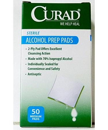 Sterile Alcohol Swabs 50 Medium Pads