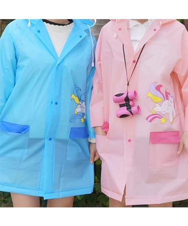 QTECLOR Kids Raincoat Jacket | Age 6-13 Years | Cartoon Poncho with School Bag Cover | Outdoor Camp Cycle - Buy Online on SooperMarket.com