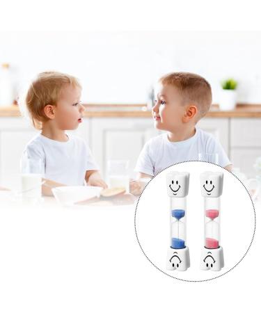 3-Minute Smiley Hourglass Timer for Kids - Fun Toothbrush Countdown | 3-Piece Set - Buy Online on SooperMarket.com