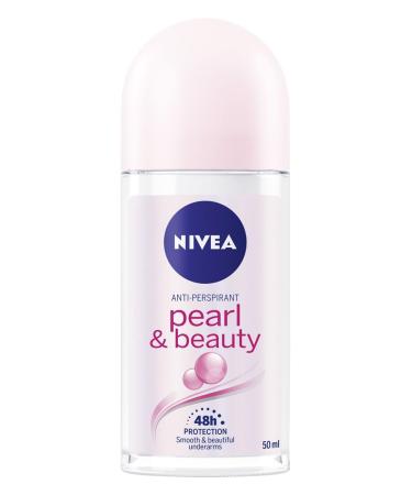 Nivea Pearl & Beauty Roll-On Deodorant 50 ml (Pack of 3) Fresh and Elegant 5.1 Fl Oz (Pack of 3)