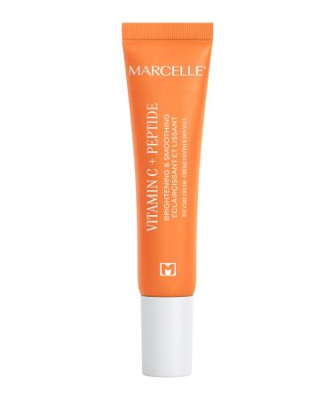 Marcelle Vitamin C + Peptide Brightening & Smoothing Eye Care Cream Vegan Cruelty-Free Hypoallergenic Non-Comedogenic Paraben-Free Fragrance-Free 15 mL