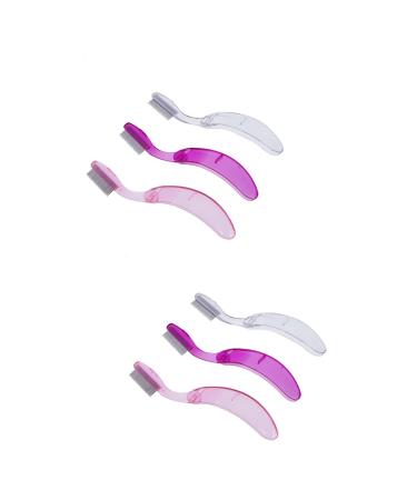 KALLORY 2Pcs Folding Eyebrow Comb - Stainless Steel Lash & Brow Makeup Brush for Perfect Eyebrows & Lashes | Beauty Tool - Random Color - Buy Online on SooperMarket.com