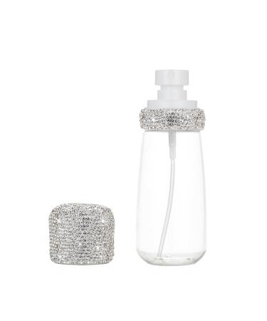 iHMeiju Bling Travel Spray Bottle 2oz/60ml Fine Mist Mini Empty Spray Bottle Leak Proof Cosmetic Refillable Travel Containers Plastic Hair Spray Bottle Sprayer for Water Perfume Face & Hair Mist.