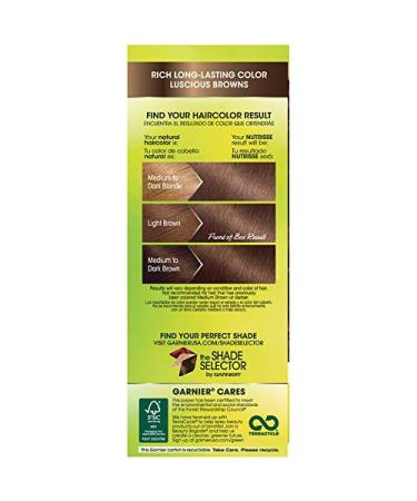 Garnier Nutrisse Nourishing Creme Hair Color 60 Light Natural Brown (Acorn) - 2 Count Pack - Buy Online on SooperMarket.com