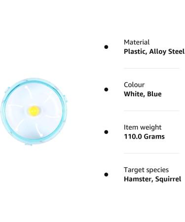Hamster Wheel Silent Hamster Running Wheel Toy Transparent Pet Hamster Exercise Wheel for Hamster Rat Squirrel Guinea Pig - Buy Online on SooperMarket.com