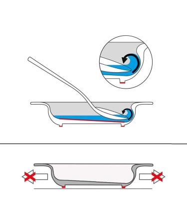 Ornamin Tilt-Trick Bowl 15.5 cm - White Melamine Eating Aid with Anti-Slip Design & Raised Edge for Independent Eating - Buy Online on SooperMarket.com