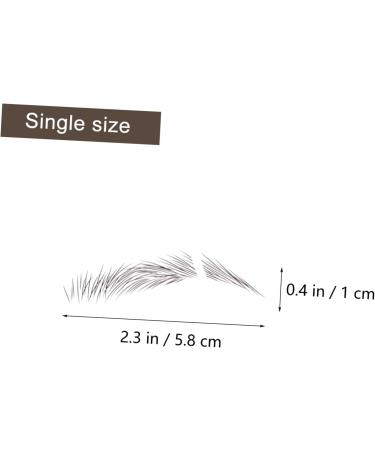 Beavorty 12 pcs eyebrow stickers makeup stickers 3D Hair-Like Eyebrows Stickers Miss - Buy Online on SooperMarket.com