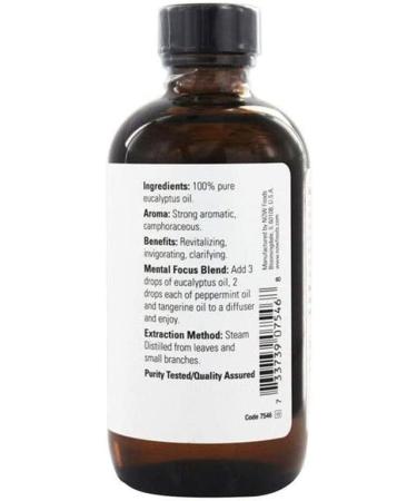 NOW Foods Eucalyptus Essential Oil - 4 fl oz (Pack of 1) - Buy Online on SooperMarket.com