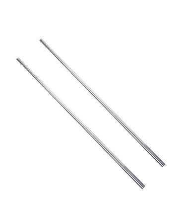 Wuchieal Portable Telescopic Silver Sticks for Belly Dance Isis Wings, 1 Pair (71CM, Silver) 69CM Silver