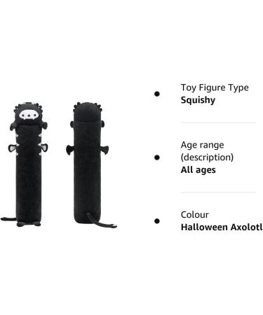 Mewaii Black Axolotl Plush Pillow - 28in Stuffed Animal Toy for Kids - Halloween Soft Squishy Pillow - Buy Online on SooperMarket.com