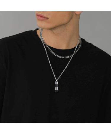U7 Women s Cremation Urn Necklace - Celtic Knot Dog Feet Wings & Crucifix Designs | Stainless Steel Cylinder Pendant for Ashes | Unique Burial Jewelry for Men - Buy Online on SooperMarket.com