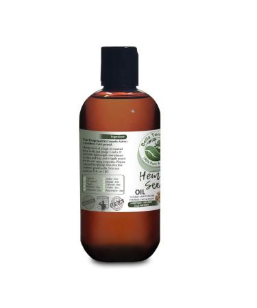 Bella Terra Oils Hemp Seed Oil 8oz - 100% Pure, Cold-Pressed, Organic & Chemical-Free. Natural Moisturizer for Dry Skin, Hair, Beard & Stretch Marks. Rich in Omega 3 6. Non-GMO. Unrefined - Buy Online on SooperMarket.com