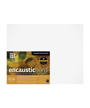 Ampersand Art Supply Wood Painting Panel: Museum Series Encausticbord  1.5 Inch Cradle  11x14