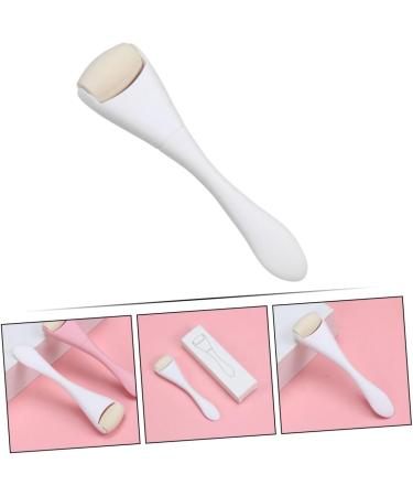 WOONEKY Oil Removal Roller Face Lift Roller Handheld Face Roller Skin Care Roller Oil Absorbing Volcanic Roller Volcano Stone Roller Face Sculpting Tool Rolling Volcano Stone Face Massager 10.30X2.70X1.50CM White - Buy Online on SooperMarket.com