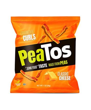 PeaTos Crunchy Curls Classic Cheese - Protein-Packed Snack (15 Bags) | Non-GMO  Gluten-Free  4g Protein  3g Fiber - Buy Online on SooperMarket.com