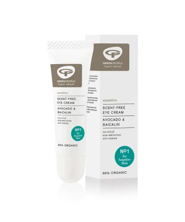 Green People perfume -free eye cream 10ml |Nature & organic eye cream for sensitive eyes |PerfumeAnti-aging moisturizer f. Sens.Skin |Paraben perfume and Ethanol-free |Animal suffering and vegan
