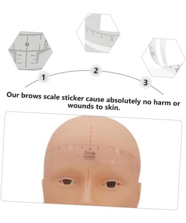 Housoutil 1 Roll Disposable Ruler Stickers Reusable Eyebrow Ruler Disposable Eyebrow Ruler Make up Tool - Buy Online on SooperMarket.com
