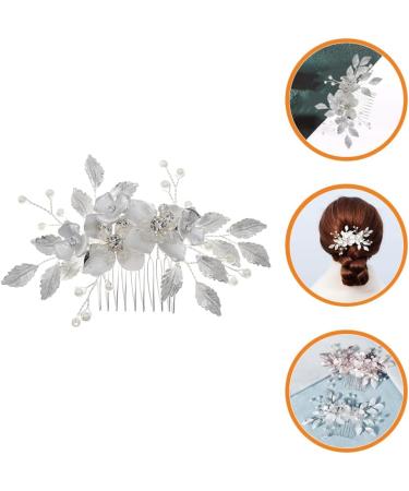 Rose Pink Pearl Hairpin Wedding Hairpin Bridal Hair Clips Accessories Everyday Headwear Thin Women Floral Hairpin For Wedding Bride Bridesmaid Party - Buy Online on SooperMarket.com