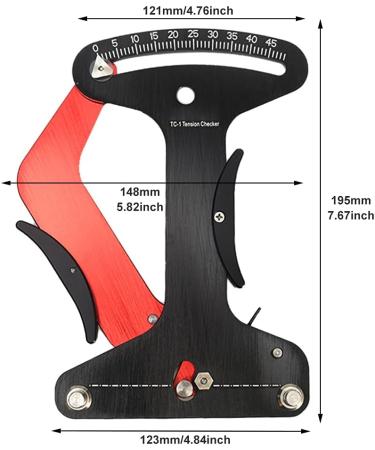 PURATEN Bicycle Spoke Tension Meter | Mountain & Road Bike Rim Adjustment Tool - Black - Buy Online on SooperMarket.com