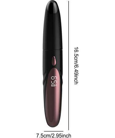 Dranng Heated Eyelash Curlers Electric Lash Curler with Comb | Double-Sided Anti-Scald Portable Lash Curler 4 Adjustable Temperature Levels Eye Makeup Tools for Natural 24hr Curl Black - Buy Online on SooperMarket.com